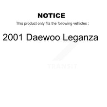 Charger l&#39;image dans la galerie, Front Rear Ceramic Brake Pads And Parking Shoes Kit For 2001 Daewoo Leganza