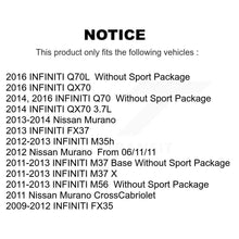 Charger l&#39;image dans la galerie, Front Rear Ceramic Brake Pads &amp; Parking Shoe Kit For Nissan Murano INFINITI FX35