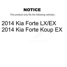 Charger l&#39;image dans la galerie, Front Rear Ceramic Brake Pads And Parking Shoes Kit For 2014-2014 Kia Forte Koup