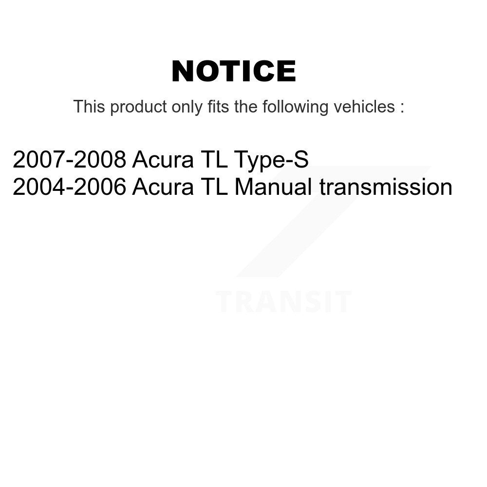 Front Rear Ceramic Brake Pads And Parking Shoes Kit For Acura TL