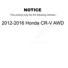 Charger l&#39;image dans la galerie, Front Rear Ceramic Brake Pads And Parking Shoes Kit For 2012-2016 Honda CR-V AWD