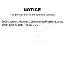 Charger l&#39;image dans la galerie, Front Rear Ceramic Brake Pads And Parking Shoes Kit For Mercury Mariner