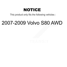 Charger l&#39;image dans la galerie, Front Rear Ceramic Brake Pads And Parking Shoes Kit For 2007-2009 Volvo S80 AWD