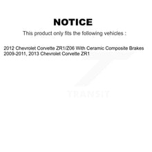 Charger l&#39;image dans la galerie, Front Rear Ceramic Brake Pads And Parking Shoes Kit For Chevrolet Corvette