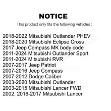 Load image into Gallery viewer, Front Lower Rearward Suspension Arm Bushing Pair For Mitsubishi Jeep RVR Outlander Lancer KTR-102233
