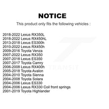 Charger l'image dans la galerie, Front Lower Rearward Suspension Arm Bushing Pair For Toyota Camry Lexus Highlander RX350 KTR-102237