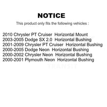 Load image into Gallery viewer, Front Lower Forward Suspension Control Arm Bushing Pair For Chrysler PT Cruiser Neon SX KTR-102277