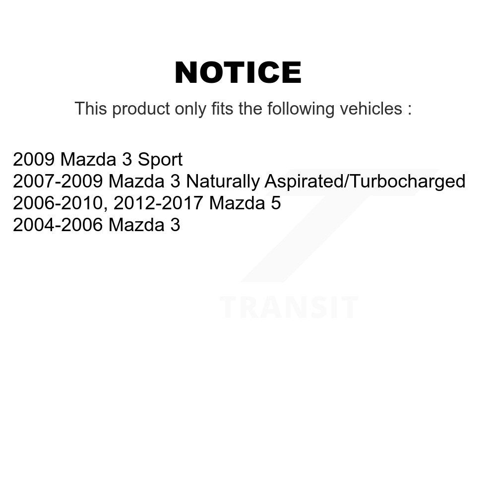 Front Suspension Control Arm Assembly And Tie Rod End Kit For Mazda 3 5 Sport KTR-102629