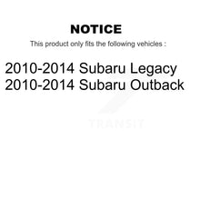 Charger l'image dans la galerie, Front Suspension Control Arm And Tie Rod End Kit For 2010-2014 Subaru Outback Legacy KTR-103132