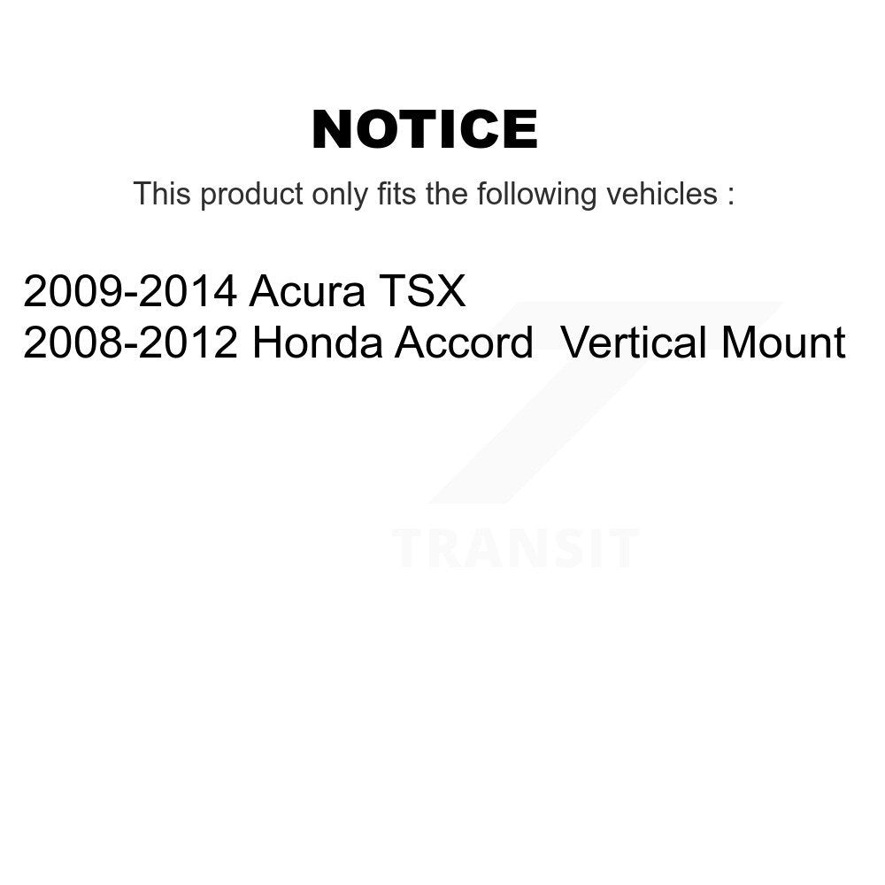 Front Lower Inner Forward Suspension Control Arm Bushing Pair For Honda Accord Acura TSX KTR-103135