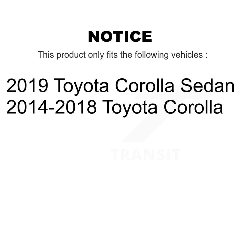 Front Suspension Control Arm And Ball Joint Tie Rod End Link Kit (8Pc) For Toyota Corolla KTR-104482