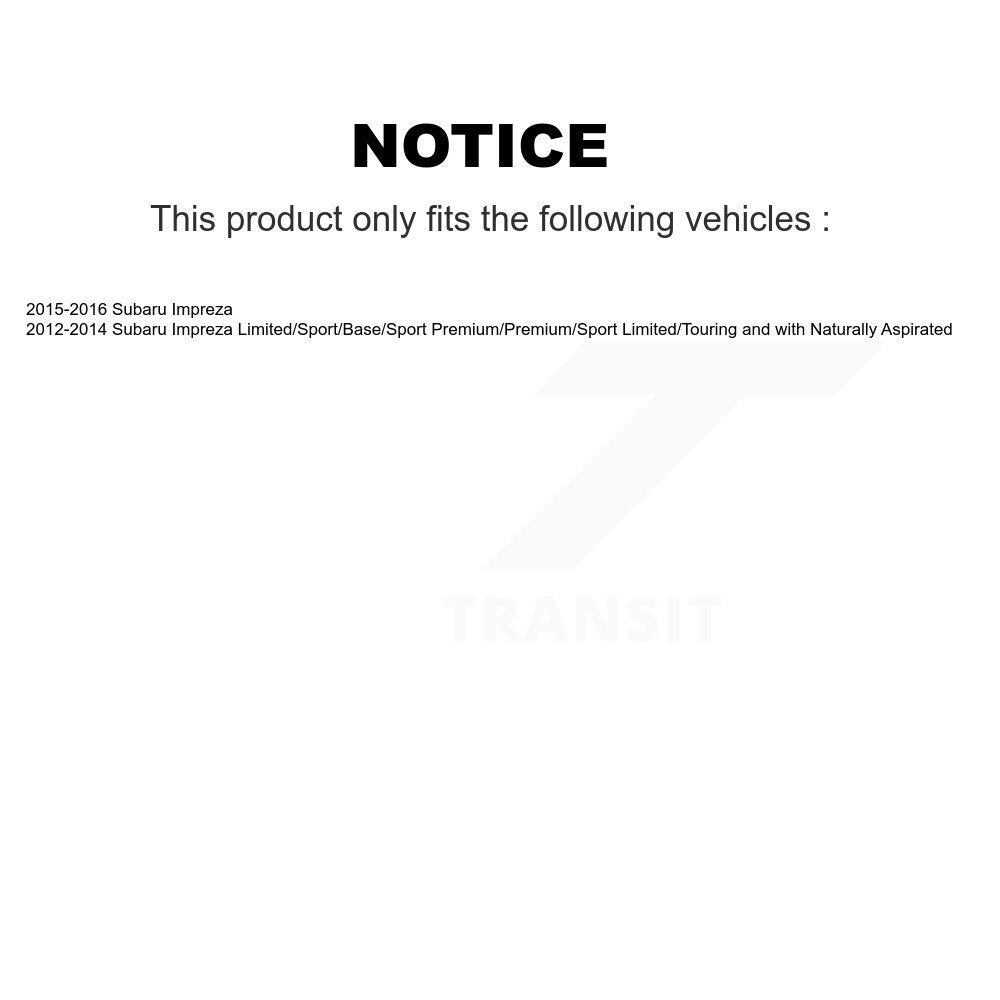 Front Suspension Control Arm And Ball Joint Tie Rod End Link Kit (8Pc) For Subaru Impreza KTR-104483