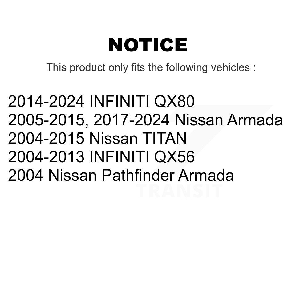 Front Outer & Inner Tie Rod End Kit For Nissan TITAN Armada INFINITI QX80 QX56 Pathfinder KTR-104985