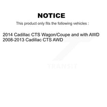 Charger l'image dans la galerie, Front Outer &amp; Inner Steering Tie Rod End Kit For Cadillac CTS KTR-105016
