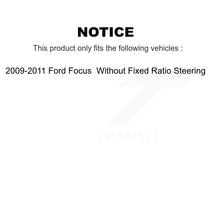 Charger l'image dans la galerie, Front Outer &amp; Inner Tie Rod End Kit For 2009-2011 Ford Focus Without Fixed Ratio Steering KTR-105056