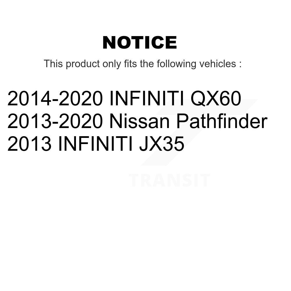 Front Outer & Inner Steering Tie Rod End Kit For Nissan Pathfinder INFINITI QX60 JX35 KTR-105058