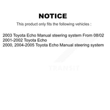 Charger l'image dans la galerie, Front Outer &amp; Inner Steering Tie Rod End Kit For Toyota Echo KTR-105063