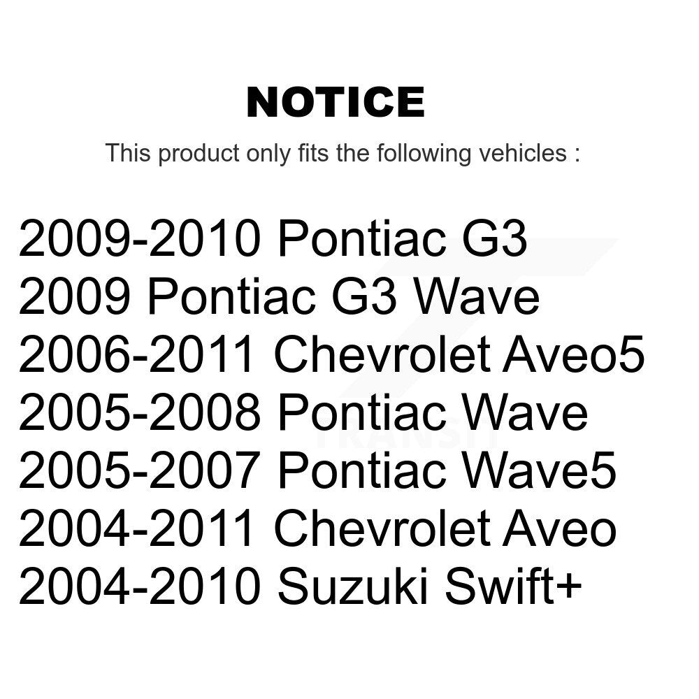 Front Outer & Inner Tie Rod End Kit For Chevrolet Aveo Pontiac Aveo5 Wave G3 Suzuki Wave5 KTR-105082