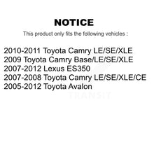 Charger l'image dans la galerie, Front Outer &amp; Inner Steering Tie Rod End Kit For Toyota Camry Lexus ES350 Avalon KTR-105083