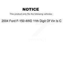Charger l'image dans la galerie, Front Outer &amp; Inner Tie Rod End Kit For 2004 Ford F-150 4WD 11th Digit Of Vin Is C KTR-105093