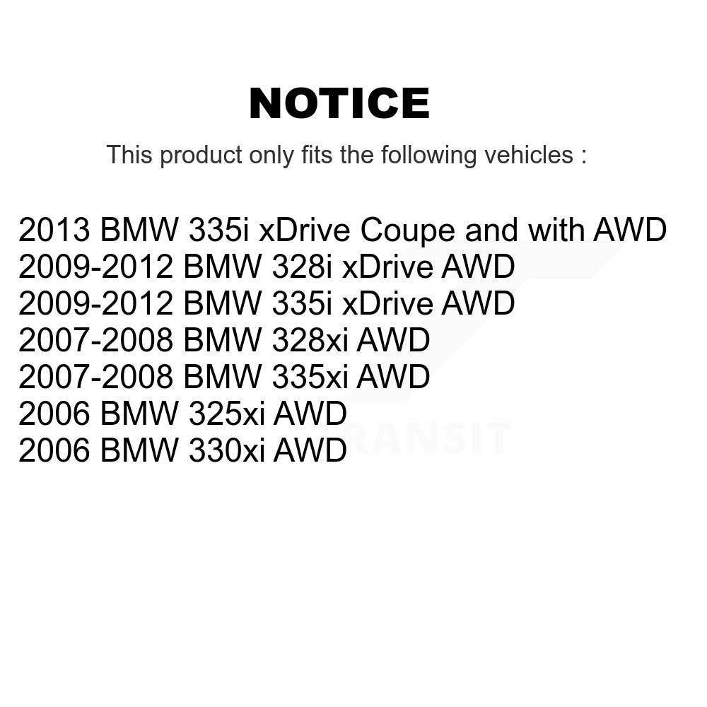 Front Left CV Axle Shaft For BMW 328i xDrive 335i 328xi 335xi 325xi 330xi