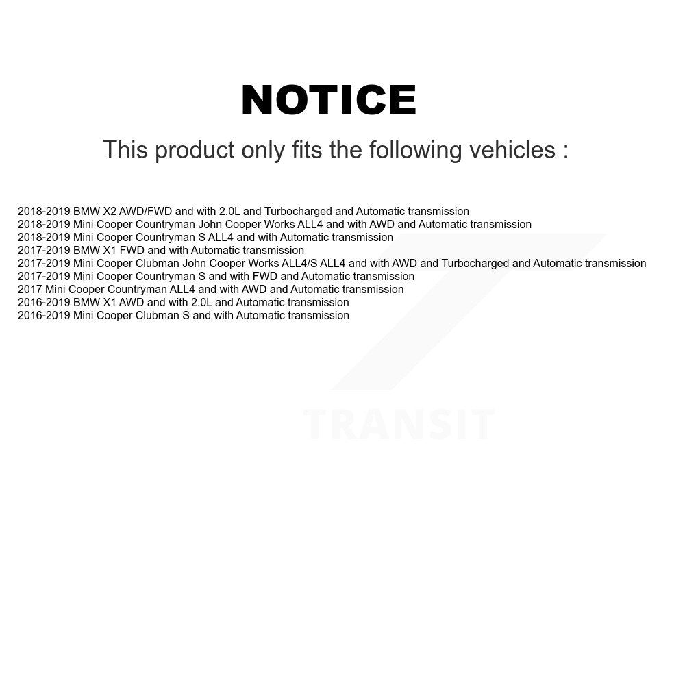 Front Left CV Axle Shaft NCV-BM49013 For BMW X1 Mini Cooper Countryman Clubman X2
