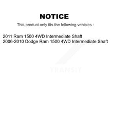 Charger l'image dans la galerie, Front Right CV Intermediate Shaft For Dodge Ram 1500 4WD NCV-CH12006