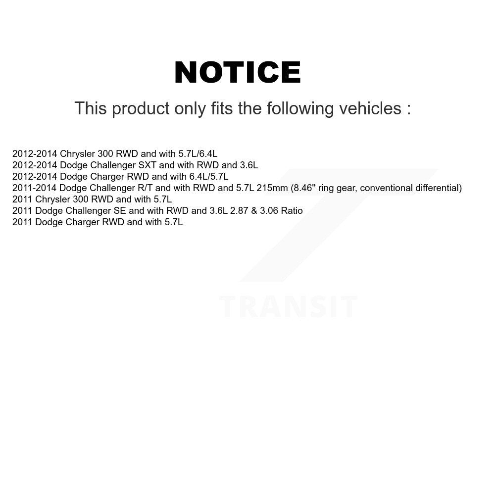 Rear Left CV Axle Shaft NCV-CH12008 For Dodge Chrysler 300 Charger Challenger