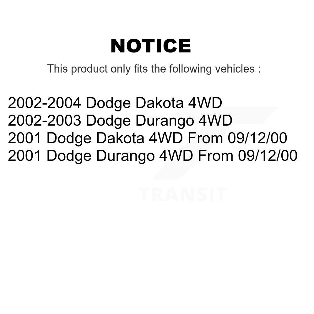 Front CV Axle Shaft NCV-CH12178 For Dodge Dakota Durango 4WD