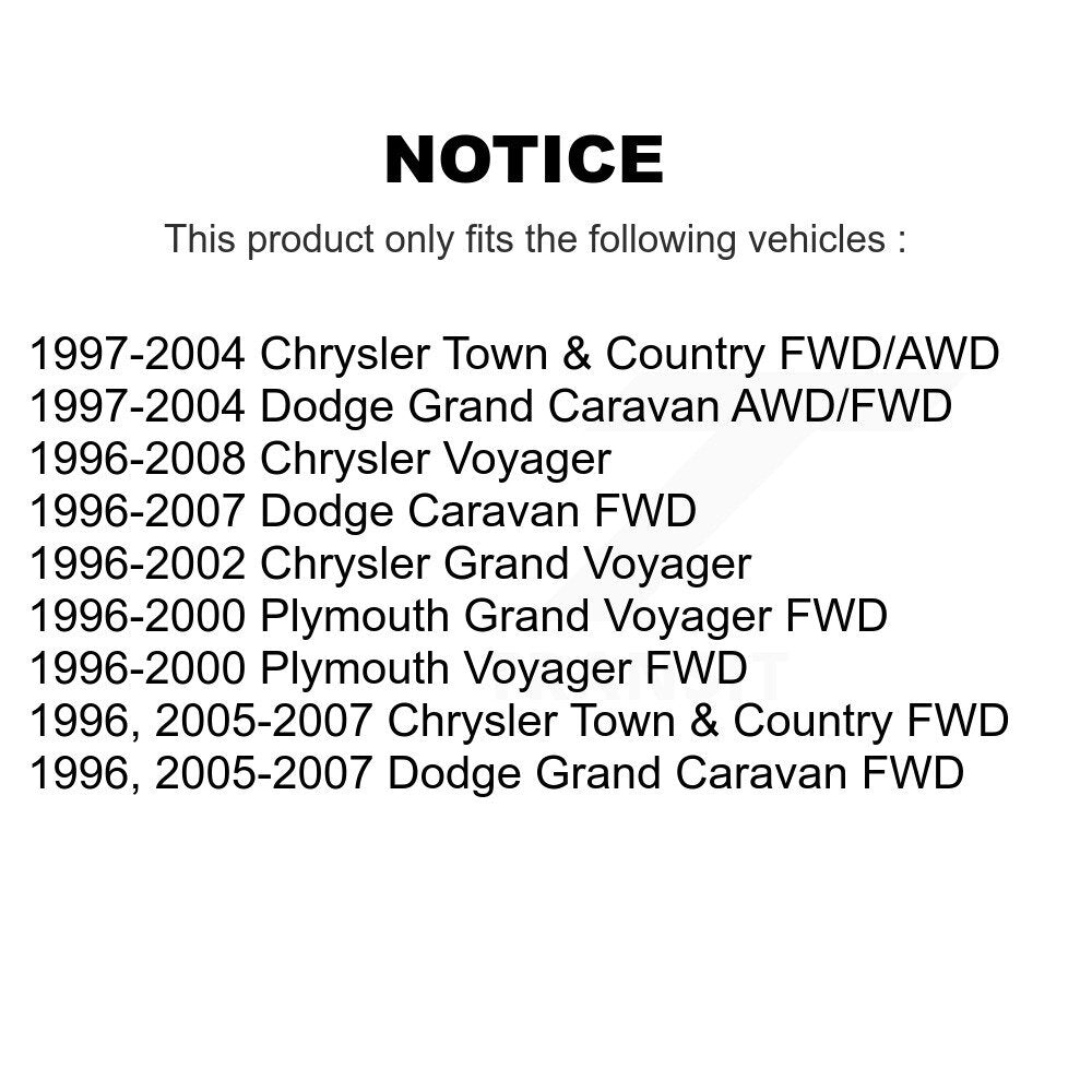 Front Left CV Axle Shaft For Dodge Grand Caravan Chrysler Town & Country Voyager