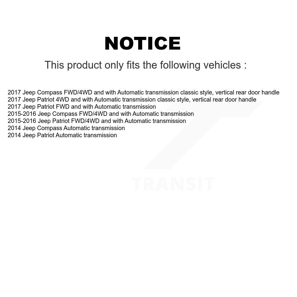 Front Left CV Axle Shaft For Jeep Patriot Compass NCV-CH82023