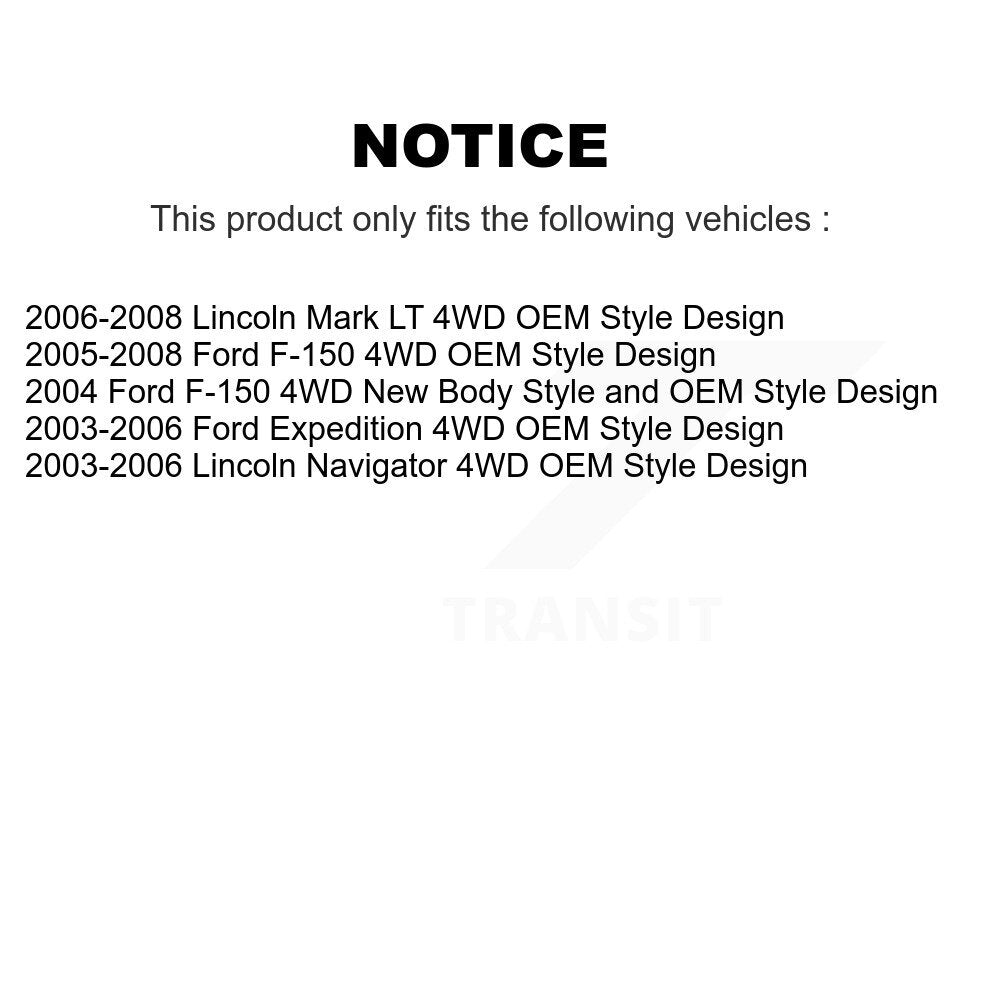 Front CV Axle Shaft For Ford F-150 Lincoln Expedition Mark LT Navigator 4WD