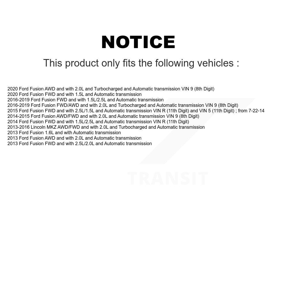 Front Left CV Axle Shaft NCV-FD11187 For Ford Fusion Lincoln MKZ