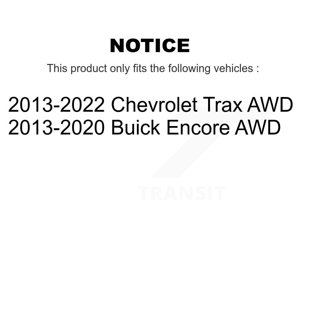 Front Right CV Axle Shaft NCV-GM16005 For Buick Encore Chevrolet Trax OEM# 94522006 AWD