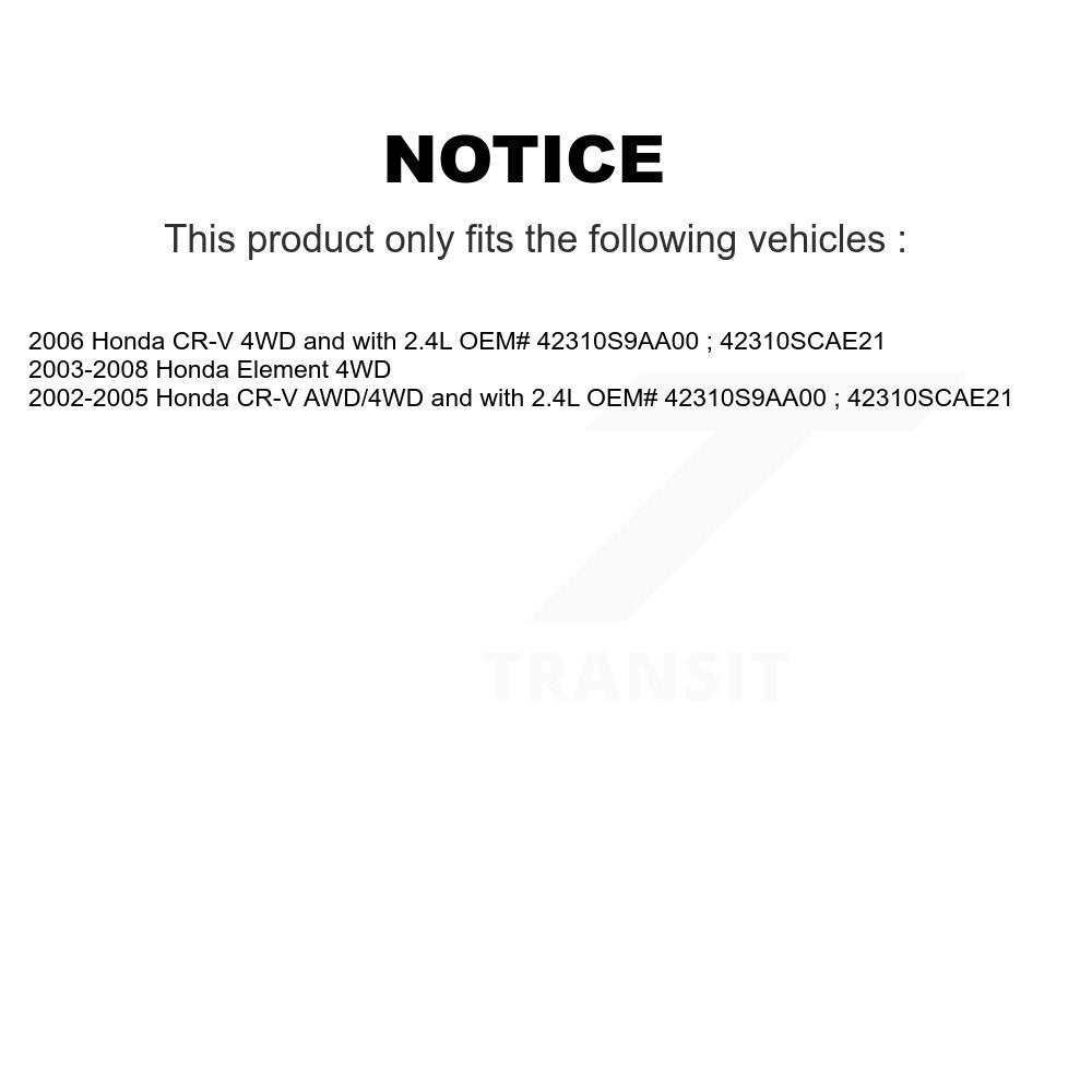 Rear Right CV Axle Shaft For Honda CR-V Element NCV-HO36002