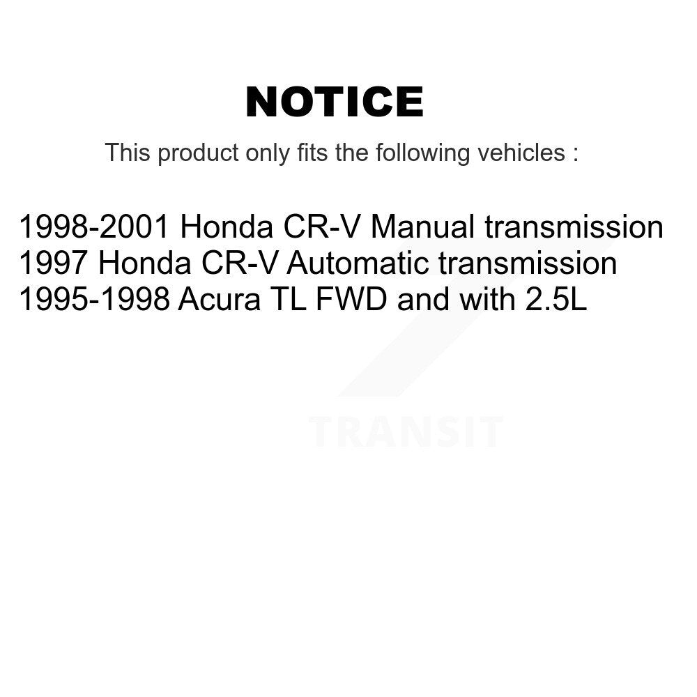 Front CV Axle Shaft For Honda CR-V Acura TL NCV-HO36519