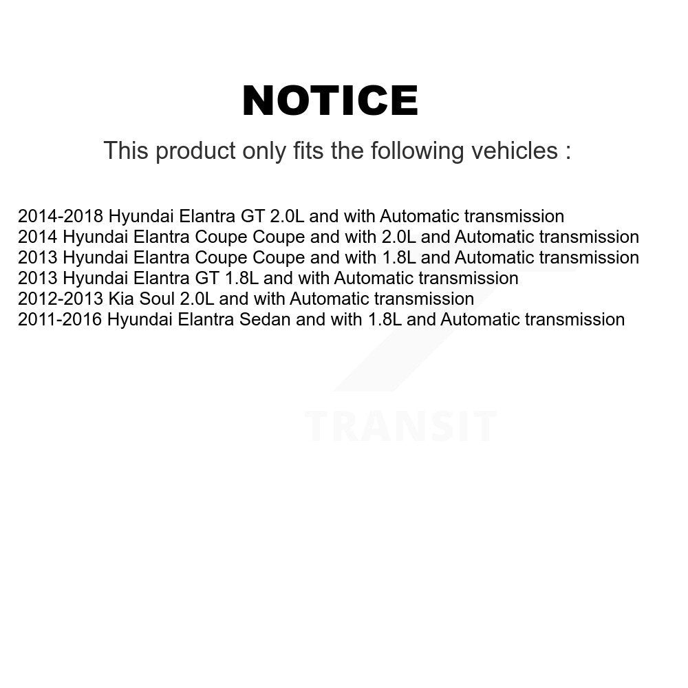 Front Right CV Axle Shaft For Hyundai Elantra GT Kia Soul Coupe NCV-HY37012