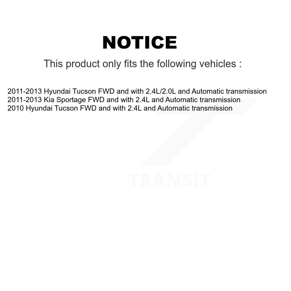 Front Right CV Axle Shaft NCV-HY37094 For Hyundai Tucson Kia Sportage