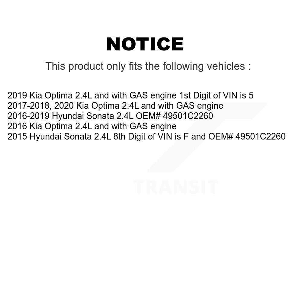 Front Right CV Axle Shaft For Hyundai Sonata Kia Optima NCV-HY71001