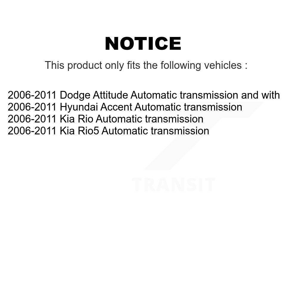 Front Right CV Axle Shaft NCV-HY75531 For 2006-2011 Hyundai Accent Kia Rio Rio5 Dodge Attitude