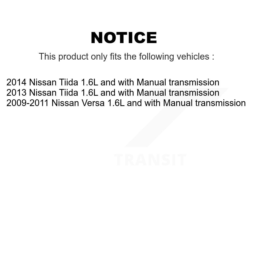 Front Left CV Axle Shaft For Nissan Versa Tiida 1.6L with Manual transmission