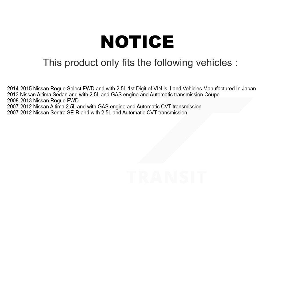 Front Left CV Axle Shaft For Nissan Rogue Altima Sentra Select NCV-NI53911