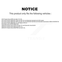 Charger l'image dans la galerie, Front Left CV Axle Shaft For Toyota Lexus RX350 Highlander Venza NCV-TO69166