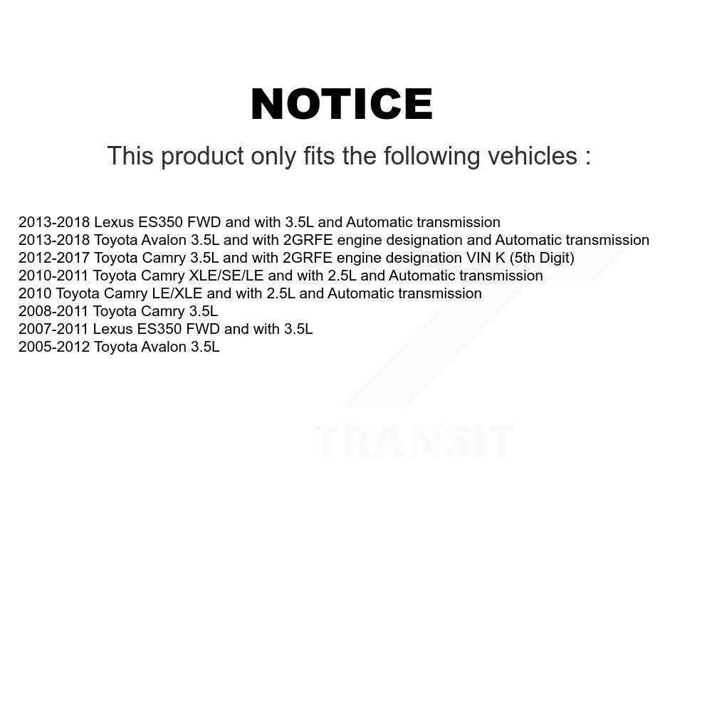 Front Right CV Axle Shaft For Toyota Camry Lexus ES350 Avalon NCV-TO69582