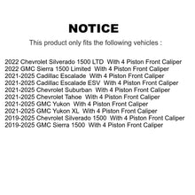 Charger l'image dans la galerie, Front Left Brake Caliper SLC-185613 For GMC Chevrolet Silverado 1500 Sierra Yukon Tahoe XL Cadillac