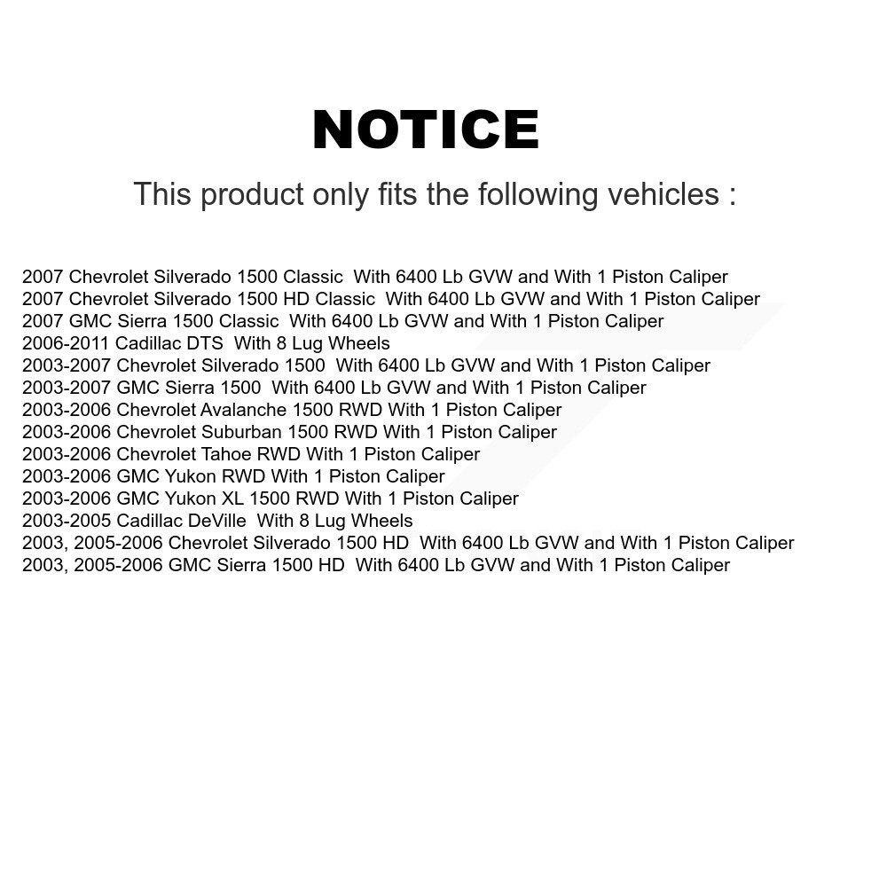 Rear Right Brake Caliper SLC-18B4855 For Chevrolet GMC Silverado 1500 Sierra Avalanche Cadillac DTS