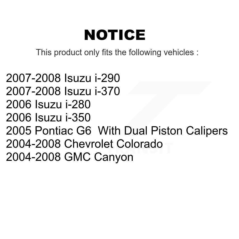 Front Left Disc Brake Caliper For Chevrolet Colorado GMC Canyon Pontiac G6 Isuzu