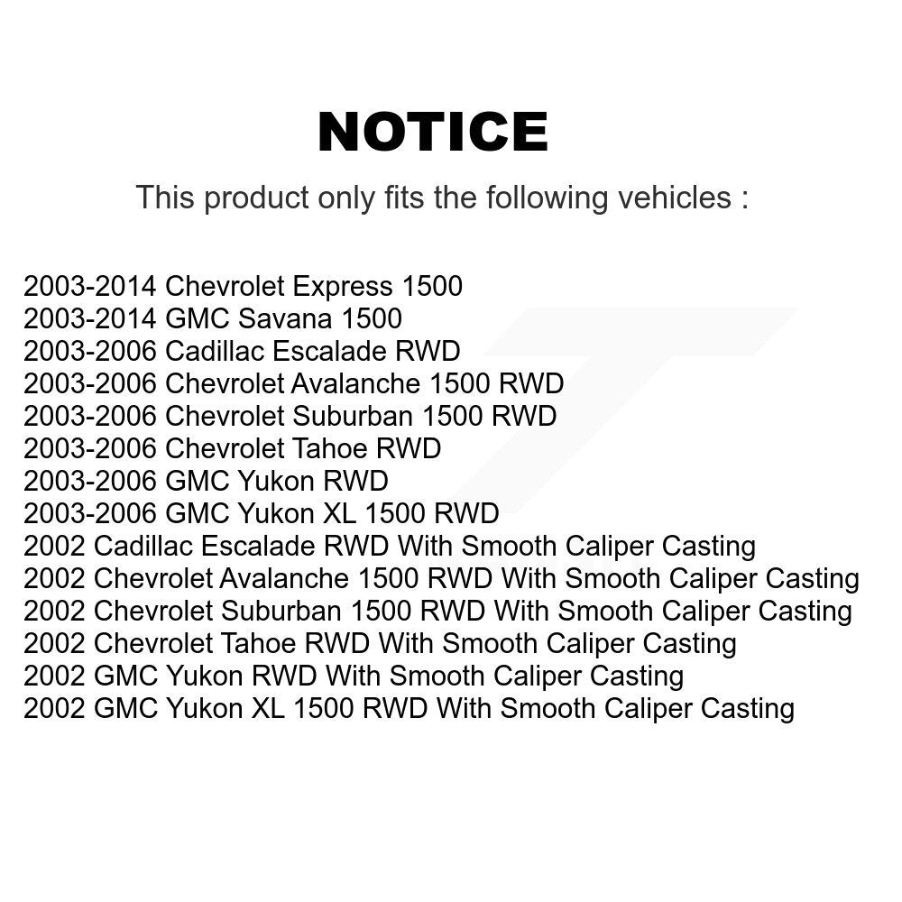 Rear Right Brake Caliper For Chevrolet Avalanche 1500 GMC Express Yukon Tahoe XL