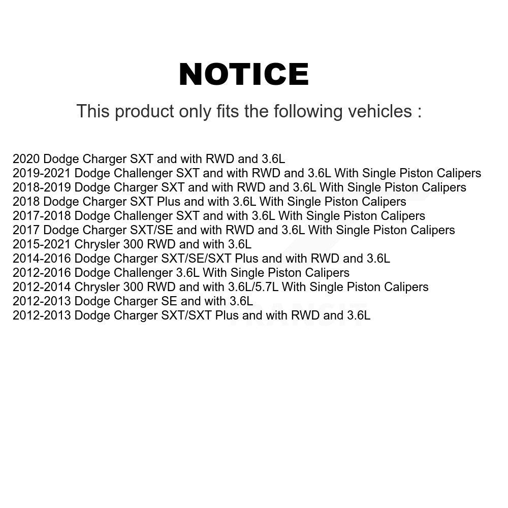 Front Left Disc Brake Caliper For Dodge Chrysler 300 Charger Challenger