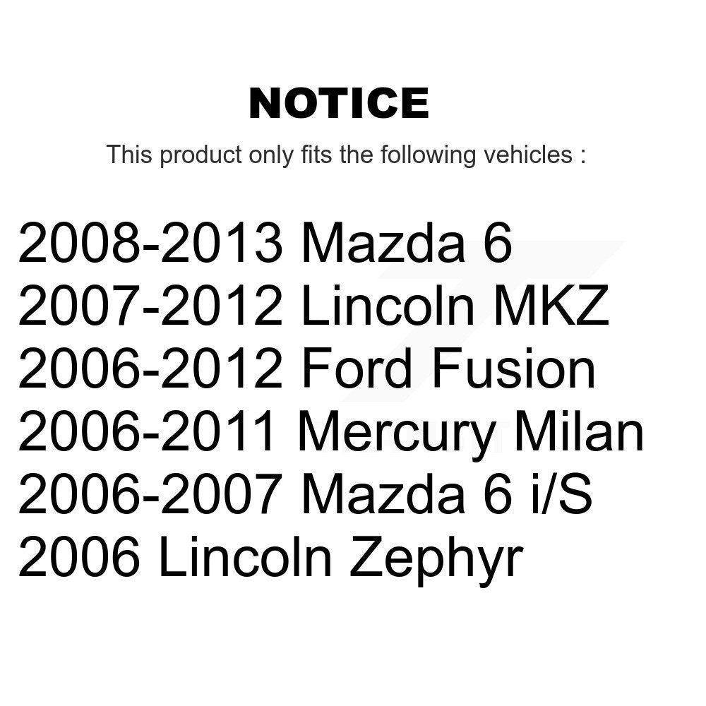 Front Left Disc Brake Caliper For Ford Fusion Mazda 6 Lincoln MKZ Zephyr Mercury